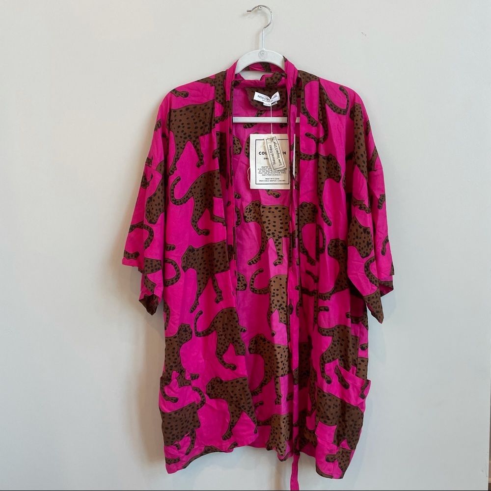 Emerson Fry Kimono hot pink & tiger.
